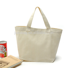 sacs d&#39;épicerie fourre-tout en coton blanc avec logo imprimé personnalisé